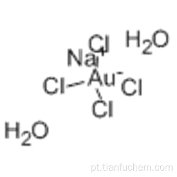 Aurato (1 -), tetracloro, sódio, di-hidrato, (57195643, SP-4-1) - (9CI) CAS 13874-02-7